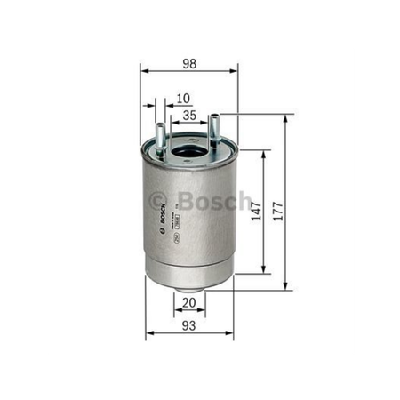 BOSCH F 026 402 067 YAKIT FİLTRESİ | RENAULT FLUENCE MEGANE III SCENIC III 1.5 DCI K9K MAZOT FİLTRESİ