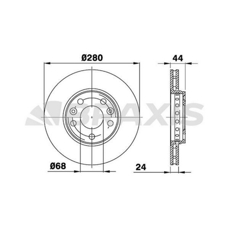 BRAXIS AE0064 ÖN FREN DİSKİ TAKIM | RENAULT FLUENCE MEGANE III MEGANE IV SCENIC III LAGUNA III DACIA DUSTER