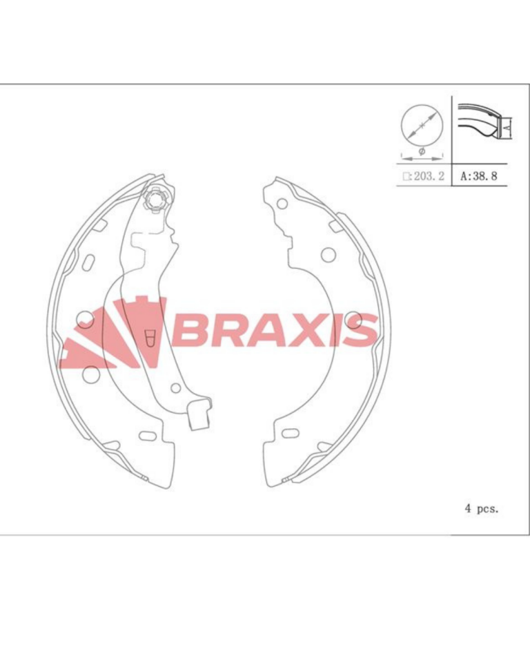 BRAXIS AC0100 7701205523 ARKA KAMPANA FREN BALATASI TAKIMI | RENAULT KANGOO I NISSAN KUBISTAR